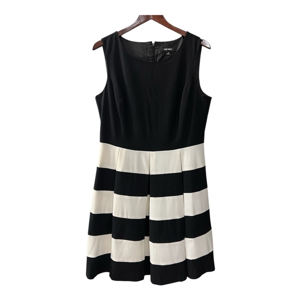 Nine West Fit & Flare  Midi Cocktail Dress Size 14 NWOT Women